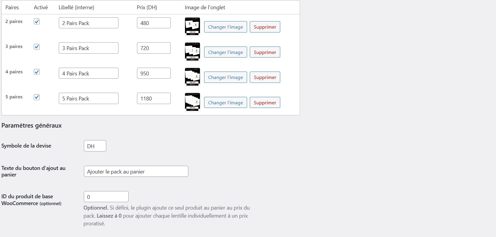 Capture d'écran du projet